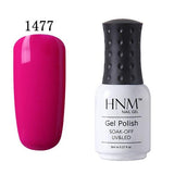 HNM 8ml Soak Off Gel Nail Polish UV LED Gel Polish 58 Colors Gelpolish Semi Permanent Hybrid Polish Varnish GelLak Lacquer ink
