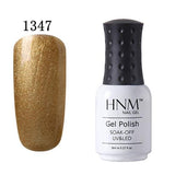 HNM 8ml UV Gel Nail Polish LED Lamp Gel Lacquer 58 Color Gel Polish Pure Colors Semi Permanent Gel Varnish Nail Primer Base Top