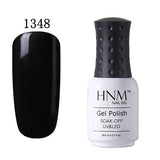 HNM 8ml UV Gel Nail Polish LED Lamp Gel Lacquer 58 Color Gel Polish Pure Colors Semi Permanent Gel Varnish Nail Primer Base Top