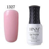 HNM 8ml UV Gel Nail Polish LED Lamp Gel Lacquer 58 Color Gel Polish Pure Colors Semi Permanent Gel Varnish Nail Primer Base Top