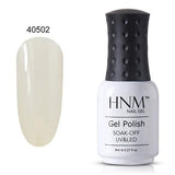HNM Light Color 8ml Gel Nail Polish UV LED Nail Gel Varnish Nail Art Gellak Soak Off Semi Perment Nail Polish Gellak Paint Glue