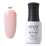 HNM Light Color 8ml Gel Nail Polish UV LED Nail Gel Varnish Nail Art Gellak Soak Off Semi Perment Nail Polish Gellak Paint Glue