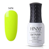 HNM Light Color 8ml Gel Nail Polish UV LED Nail Gel Varnish Nail Art Gellak Soak Off Semi Perment Nail Polish Gellak Paint Glue