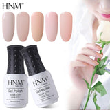 HNM Light Color 8ml Gel Nail Polish UV LED Nail Gel Varnish Nail Art Gellak Soak Off Semi Perment Nail Polish Gellak Paint Glue