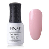 HNM Light Color Series 8ML Nail Polish Hybrid Lacquer Gel Varnishes Soak-Off UV Gel Polish Primer Nail Art Base Top GelLak ink