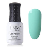 HNM Light Color Series 8ML Nail Polish Hybrid Lacquer Gel Varnishes Soak-Off UV Gel Polish Primer Nail Art Base Top GelLak ink