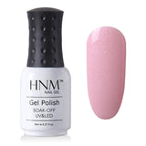 HNM Light Color Series 8ML Nail Polish Hybrid Lacquer Gel Varnishes Soak-Off UV Gel Polish Primer Nail Art Base Top GelLak ink