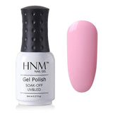 HNM Light Color Series 8ML Nail Polish Hybrid Lacquer Gel Varnishes Soak-Off UV Gel Polish Primer Nail Art Base Top GelLak ink
