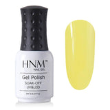 HNM Light Color Series 8ML Nail Polish Hybrid Lacquer Gel Varnishes Soak-Off UV Gel Polish Primer Nail Art Base Top GelLak ink
