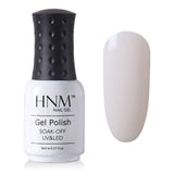 HNM Light Color Series 8ML Nail Polish Hybrid Lacquer Gel Varnishes Soak-Off UV Gel Polish Primer Nail Art Base Top GelLak ink