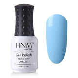 HNM Light Color Series 8ML Nail Polish Hybrid Lacquer Gel Varnishes Soak-Off UV Gel Polish Primer Nail Art Base Top GelLak ink