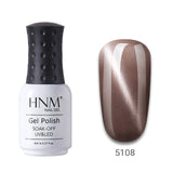 HNM Lucky Lacquer Enamel Jade Cat Eye UV Gel Nail Polish 8ml Cat Eye LED Lamp Gel Nail Polish Semi Permanent Soak Off Gelpolish