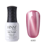 HNM Lucky Lacquer Enamel Jade Cat Eye UV Gel Nail Polish 8ml Cat Eye LED Lamp Gel Nail Polish Semi Permanent Soak Off Gelpolish