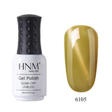 HNM Lucky Lacquer Enamel Jade Cat Eye UV Gel Nail Polish 8ml Cat Eye LED Lamp Gel Nail Polish Semi Permanent Soak Off Gelpolish