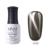 HNM Lucky Lacquer Enamel Jade Cat Eye UV Gel Nail Polish 8ml Cat Eye LED Lamp Gel Nail Polish Semi Permanent Soak Off Gelpolish