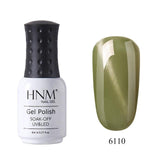 HNM Lucky Lacquer Enamel Jade Cat Eye UV Gel Nail Polish 8ml Cat Eye LED Lamp Gel Nail Polish Semi Permanent Soak Off Gelpolish