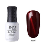 HNM Lucky Lacquer Enamel Jade Cat Eye UV Gel Nail Polish 8ml Cat Eye LED Lamp Gel Nail Polish Semi Permanent Soak Off Gelpolish