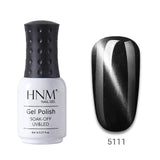 HNM Lucky Lacquer Enamel Jade Cat Eye UV Gel Nail Polish 8ml Cat Eye LED Lamp Gel Nail Polish Semi Permanent Soak Off Gelpolish