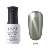 HNM Lucky Lacquer Enamel Jade Cat Eye UV Gel Nail Polish 8ml Cat Eye LED Lamp Gel Nail Polish Semi Permanent Soak Off Gelpolish