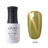 HNM Lucky Lacquer Enamel Jade Cat Eye UV Gel Nail Polish 8ml Cat Eye LED Lamp Gel Nail Polish Semi Permanent Soak Off Gelpolish