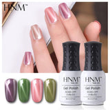 HNM Lucky Lacquer Enamel Jade Cat Eye UV Gel Nail Polish 8ml Cat Eye LED Lamp Gel Nail Polish Semi Permanent Soak Off Gelpolish