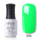 HNM New Nude Light Color 8ML UV Gel Nail Polish Top Base Semi Permanent Hybrid Varnish Stamping Enamel Painting Gellak