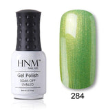 HNM New Nude Light Color 8ML UV Gel Nail Polish Top Base Semi Permanent Hybrid Varnish Stamping Enamel Painting Gellak