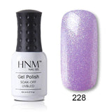 HNM New Nude Light Color 8ML UV Gel Nail Polish Top Base Semi Permanent Hybrid Varnish Stamping Enamel Painting Gellak