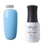 HNM Pure Color 8ML Nail Polish Soak Off UV Stamping Paint Gellak Nail Polish LED Lamp Gelpolish Lucky Lacquer Hybrid Varnish Ink