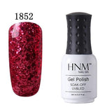 HNM Pure Color 8ML Nail Polish Soak Off UV Stamping Paint Gellak Nail Polish LED Lamp Gelpolish Lucky Lacquer Hybrid Varnish Ink