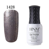 HNM Pure Color 8ML Nail Polish Soak Off UV Stamping Paint Gellak Nail Polish LED Lamp Gelpolish Lucky Lacquer Hybrid Varnish Ink