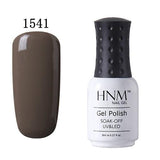 HNM Pure Color 8ML Nail Polish Soak Off UV Stamping Paint Gellak Nail Polish LED Lamp Gelpolish Lucky Lacquer Hybrid Varnish Ink