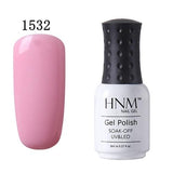 HNM Pure Color 8ML Nail Polish Soak Off UV Stamping Paint Gellak Nail Polish LED Lamp Gelpolish Lucky Lacquer Hybrid Varnish Ink