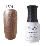 HNM Pure Color 8ML Nail Polish Soak Off UV Stamping Paint Gellak Nail Polish LED Lamp Gelpolish Lucky Lacquer Hybrid Varnish Ink