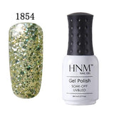 HNM Pure Color 8ML Nail Polish Soak Off UV Stamping Paint Gellak Nail Polish LED Lamp Gelpolish Lucky Lacquer Hybrid Varnish Ink