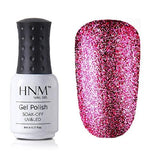 HNM Super Bling Gel Nail Polish 8ML UV Nail Gel Polish Platinum GelLak Glitter Semi Permanent GelPolish Gel Varnish Lacquer