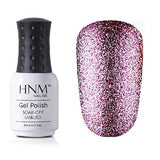 HNM Super Bling Gel Nail Polish 8ML UV Nail Gel Polish Platinum GelLak Glitter Semi Permanent GelPolish Gel Varnish Lacquer