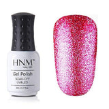 HNM Super Bling Gel Nail Polish 8ML UV Nail Gel Polish Platinum GelLak Glitter Semi Permanent GelPolish Gel Varnish Lacquer