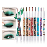 HUAMIANLI Brand 10 Color Shimmer Matte Eye Shadow Pen Pigment Smoked Glitter Eyeshadow Pencil Eye Liner Pen Makeup