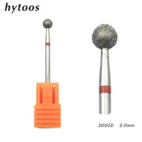 HYTOOS 11 Type Diamond Nail Drill Bit 3/32" Rotary Burr Milling Cutter Bits For Manicure Electric Drill Accessories Nail Tools