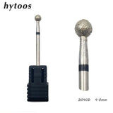 HYTOOS 11 Type Diamond Nail Drill Bit 3/32" Rotary Burr Milling Cutter Bits For Manicure Electric Drill Accessories Nail Tools