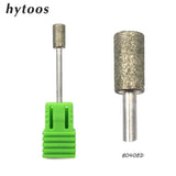 HYTOOS 11 Type Diamond Nail Drill Bit 3/32" Rotary Burr Milling Cutter Bits For Manicure Electric Drill Accessories Nail Tools