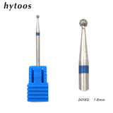 HYTOOS 11 Type Diamond Nail Drill Bit 3/32" Rotary Burr Milling Cutter Bits For Manicure Electric Drill Accessories Nail Tools