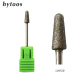 HYTOOS 11 Type Diamond Nail Drill Bit 3/32" Rotary Burr Milling Cutter Bits For Manicure Electric Drill Accessories Nail Tools
