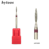 HYTOOS 29 Types Diamond Nail Drill Bit 3/32" Rotary Manicure Cutters Bits For Cuticle Electric Drill Accessories Milling Machine