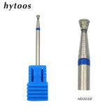 HYTOOS 29 Types Diamond Nail Drill Bit 3/32" Rotary Manicure Cutters Bits For Cuticle Electric Drill Accessories Milling Machine