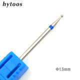 HYTOOS 6 Size Ball Diamond Nail Drill Bit Rotary Burr Cuticle Clean Electric Bits For Manicure Drill Accessories Nail Mills