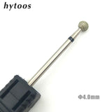 HYTOOS 6 Size Ball Diamond Nail Drill Bit Rotary Burr Cuticle Clean Electric Bits For Manicure Drill Accessories Nail Mills