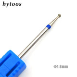 HYTOOS 6 Size Ball Diamond Nail Drill Bit Rotary Burr Cuticle Clean Electric Bits For Manicure Drill Accessories Nail Mills