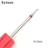 HYTOOS 6 Size Ball Diamond Nail Drill Bit Rotary Burr Cuticle Clean Electric Bits For Manicure Drill Accessories Nail Mills